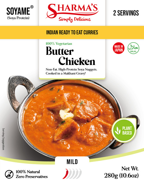 Sharma's Soyame® 100% Vegetarian Butter Chicken (280g) Sharma's Soyame® 100% Vegetarian Butter Chicken (280g)