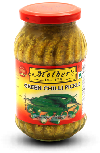 Mothers : Green Chilli Pickle [ 300 gm ]